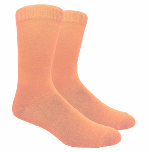 Black Label Plain Dress Socks - Salmon