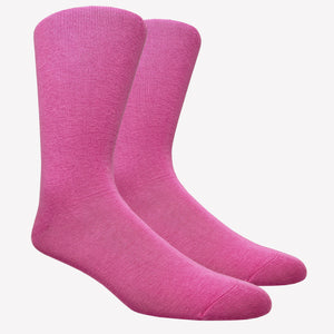 Black Label Plain Dress Socks - Berry